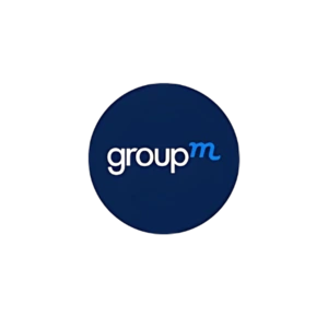 GroupM logo, the world's largest media investment company where a Pooinfotech alumnus works.