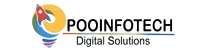 POOINFOTECH Digital Solutions logo - Empowering digital futures, transparent background